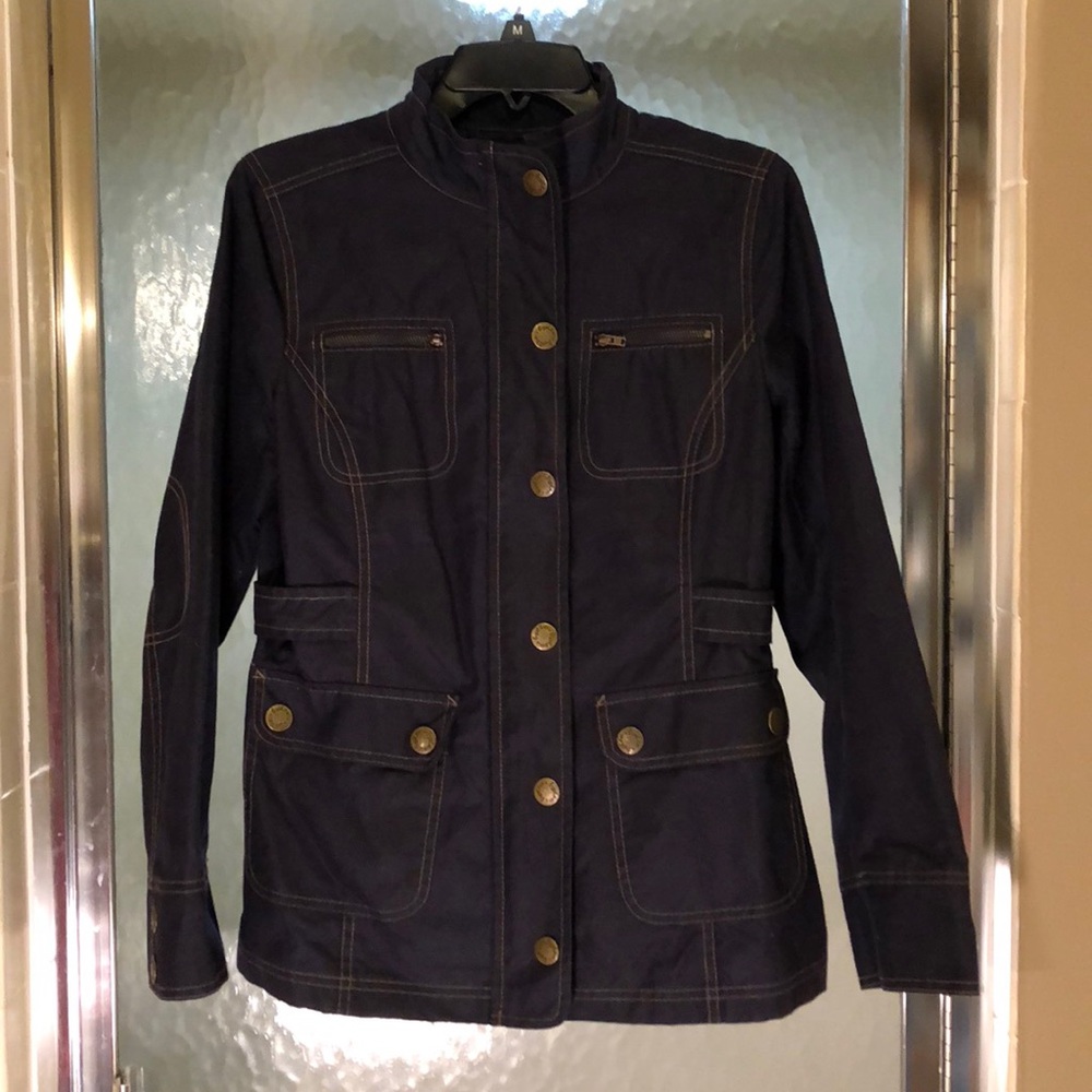 Boden waxed leather moto jacket